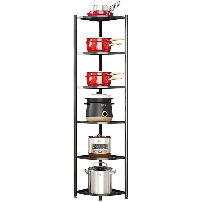 MYOYAY 6 līmeņu virtuves stūra katlu plaukts.