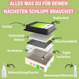 Okköbi OBI-36 olu inkubators vistu, pīļu un citu putnu perēšanai.