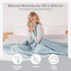 Blumtal flīsa pleds 150 × 200 cm – gaiši zils, OEKO-TEX® sertificēts.