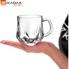 KADAX stikla krūzes ar rokturi Frida, 300 ml, 6 gab., karstajiem un aukstajiem dzērieniem.