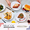 Miicol šķīvju komplekts, 20 cm, 6 gab., balti.