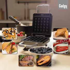 Gadgy 2-in-1 vafeļu un sviestmaižu gatavotājs.