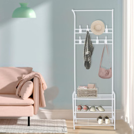 Innotic drēbju pakaramais ar apavu plauktu.