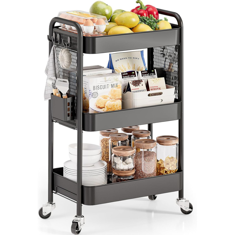 “Urackify” uzglabāšanas ratiņi uz riteņiem dažādiem pielietojumiem.