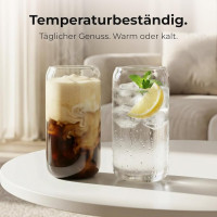 ElbFuchs Latte Macchiato glāžu komplekts – 4 gab., 450 ml.