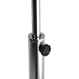 BUTLERS izvelkams loka formas gaismeklis ar marmora pamatni un tekstila abažūru, 180–200 cm.