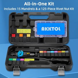 AKKTOL kniedēšanas uzgriežņu instruments.