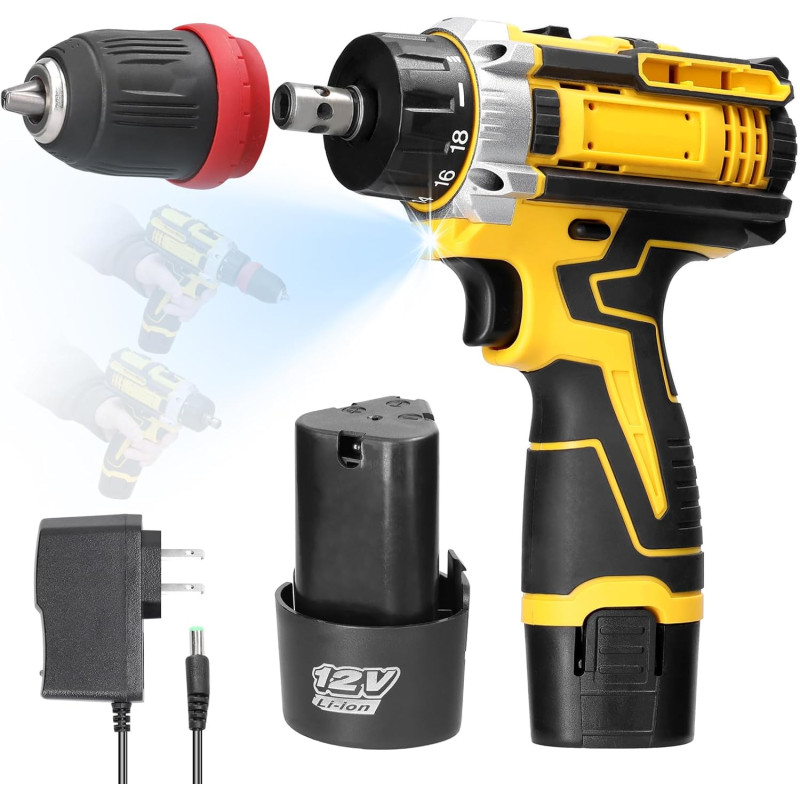 12 V 2in1 litija urbis, elektriskais skrūvgriezis.