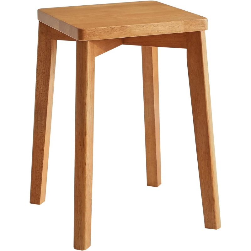 Kvadrātveida koka taburete. 