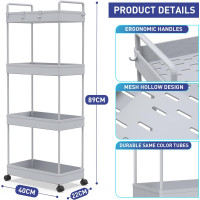 Šauri, 4 līmeņu uzglabāšanas ratiņi ar riteņiem. 