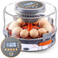 OneAmg automātisks olu inkubators ar digitālo displeju un 760° olu apgriešanu.