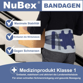 Muguras jostasvietas ortoze “NuBex” (Premium Train).