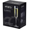 “Krosno” 6 gb. šampanieša glāžu komplekts.