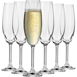 “Krosno” šampanieša 6 glāžu komplekts,200 ml.