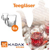 KADAX tējas glāzes ar rokturiem, 230 ml, 6 gab.