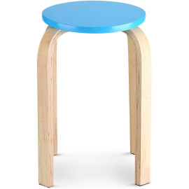 “Ejoyous” apaļš neslīdošs koka krēsls/taburete.