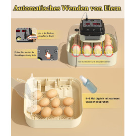 Chalixion pilnībā automātisks inkubators 16 vistu olām.