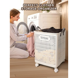 67L plastmasas saliekams veļas grozs.