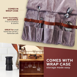 8 daļīgs kokteiļu pagatavošanas komplekts. 