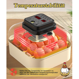 Chalixion pilnībā automātisks inkubators 16 vistu olām.
