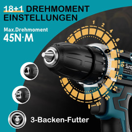 Sundpey akumulatora skrūvgriezis.