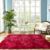 “Linyingdian” pūkains paklājs viesistabai, guļamistabai, vīna sarkanā krāsā, 160 x 200 cm.