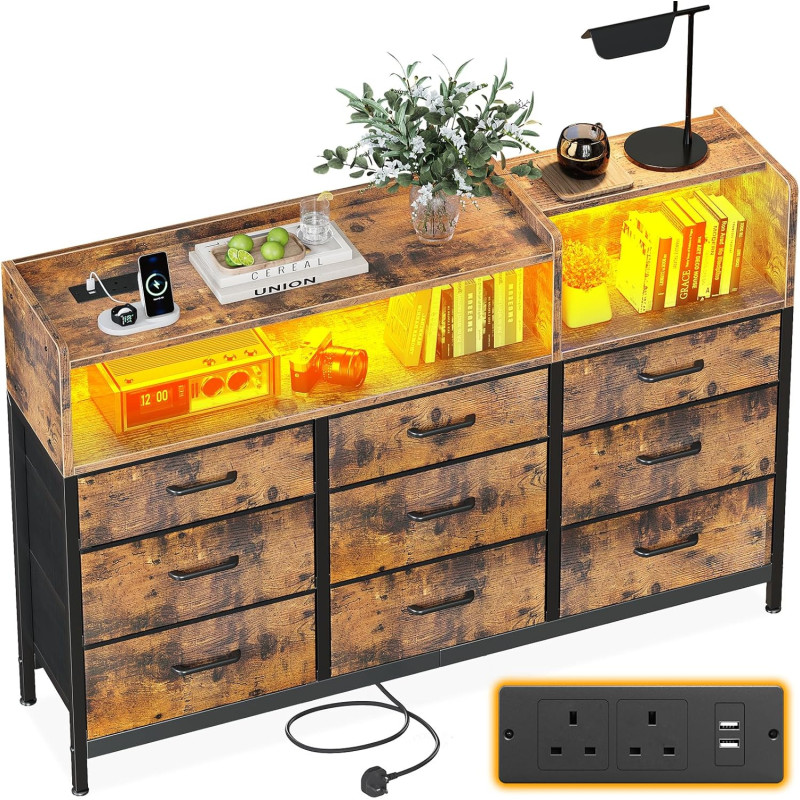 “ODK” kumode ar atvilktnēm un LED.