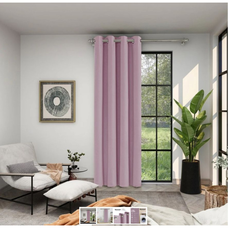 Easy Care termiskie aptumšojošie aizkari ar riņķiem Deconovo.