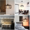 FRIDEKO HOME piekaramā lampa melnā krāsā.