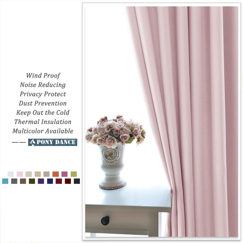 PONY DANCE bērnu aizkari rozā krāsā.