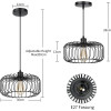 FRIDEKO HOME piekaramā lampa melnā krāsā.