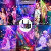 DJ disko lampa / ballīšu apgaismojums, 6-in-1 RGBW gaismas efekts, DMX stroboskops ar tālvadības pulti.