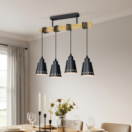 “LVWIT” melna, piekaramā lampa.