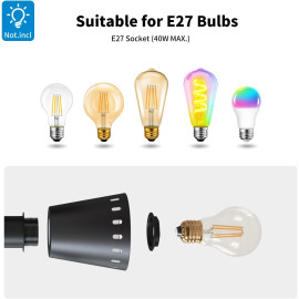 “LVWIT” melna, piekaramā lampa.