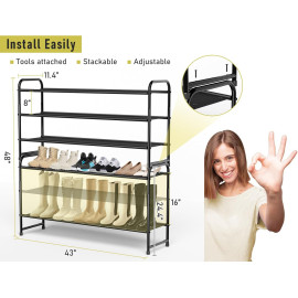 “MISSLO” 3 līmeņu apavu plaukts.