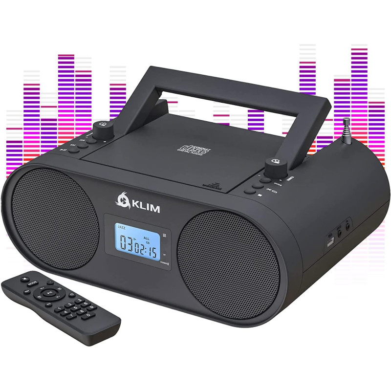KLIM Boombox B4 radio ar CD atskaņotāju.