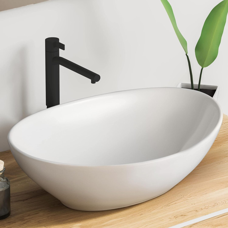 VMbathrooms Premium ovāla izlietne ar Lotus efektu.
