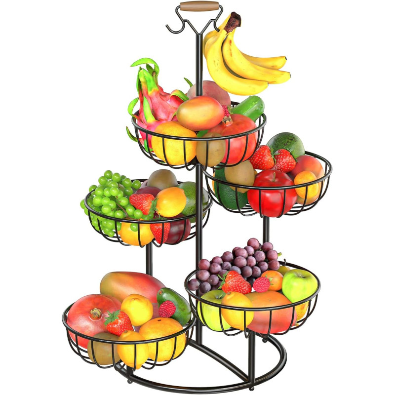 MOCOLOM 5 pakāpju augļu grozs.