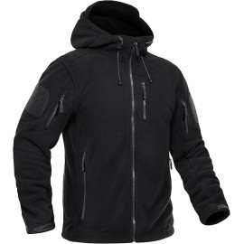 KEFITEVD vīriešua flīsa jaka ar kapuci 2XL melna