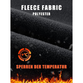 KEFITEVD vīriešua flīsa jaka ar kapuci 2XL melna