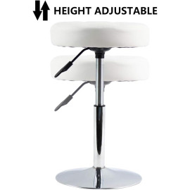 FURWOO apaļš mākslīgās ādas krēsls.