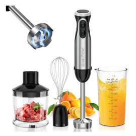 Bonsenkitchen HB3203 4-in-1 elektriskais rokas blenderis.