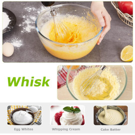 Bonsenkitchen HB3203 4-in-1 elektriskais rokas blenderis.