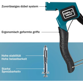 ORFELD montāžas knaibles un dībeļu komplekts.