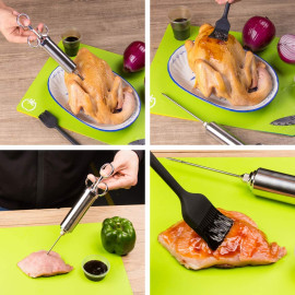 ZITFRI Pulled Pork komplekts ar šļirci marinēšanai.