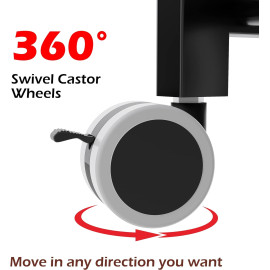 COVAODQ 4 plauktu virtuves ratiņi uz riteņiem.