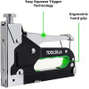TOOLZILLA trīs vienā skavotāju pistole un 600 skavu izlases komplekts.