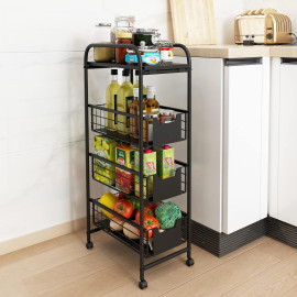 DAWNYIELD 4 līmeņu metāla ratiņi.