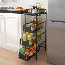 DAWNYIELD 4 līmeņu metāla ratiņi.