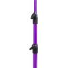 Lawrence LMS02-PU metāla salokāms un regulējams nošu statīvs ar somiņu — violets.